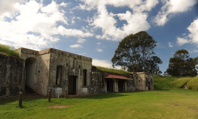 Casemate 1 and 2 inside Fort Lytton