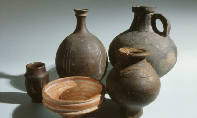 Roman British pottery from the 3rd to 4th century AD