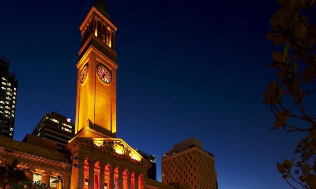 Brisbane-City-Hall-night
