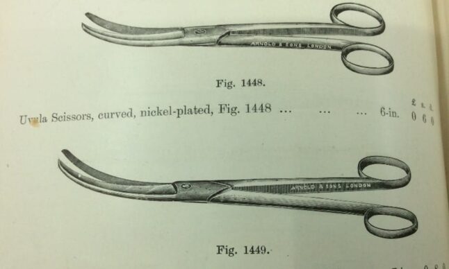 Uvula-Scissors-and-Forceps-from-Arnold’s-Catalogue-circa-1904